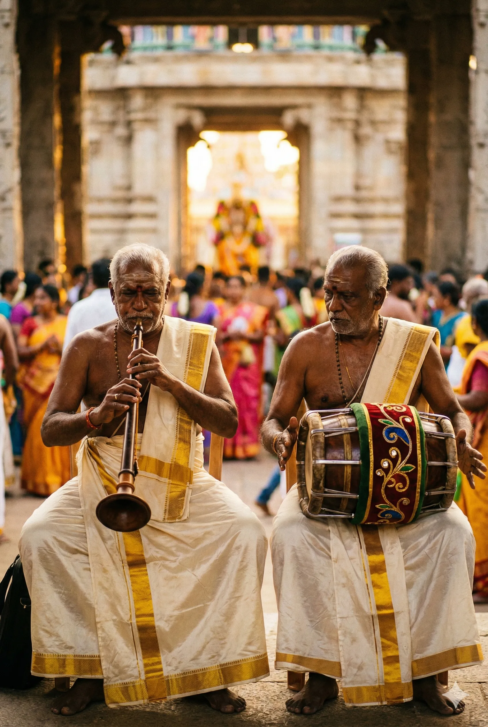 Nadaswaram Musicians at the temple